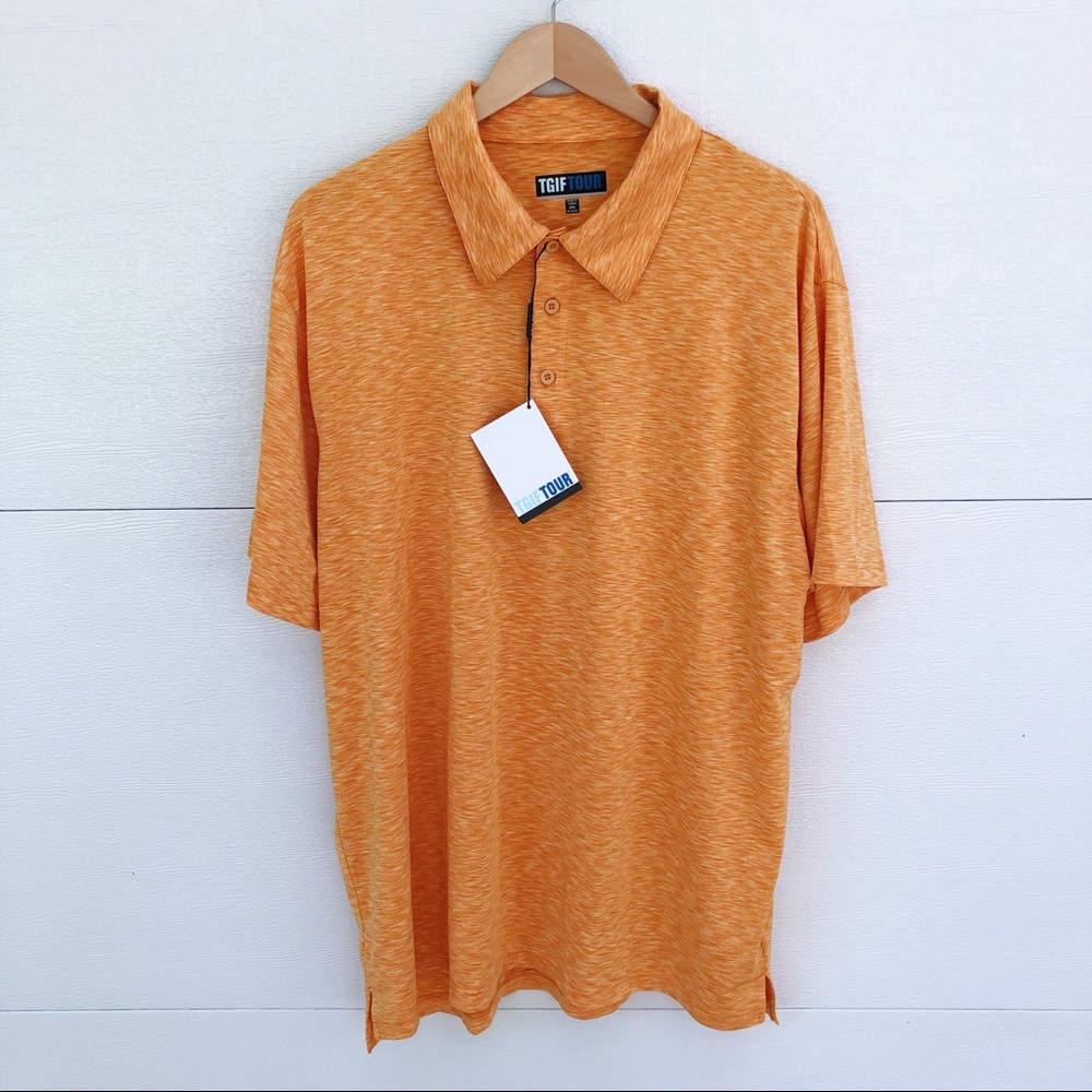 TGIF Orange Golf Polo